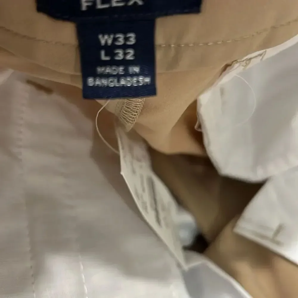 J. Crew Factory Slim-fit tech pant in Dark Khaki NWT